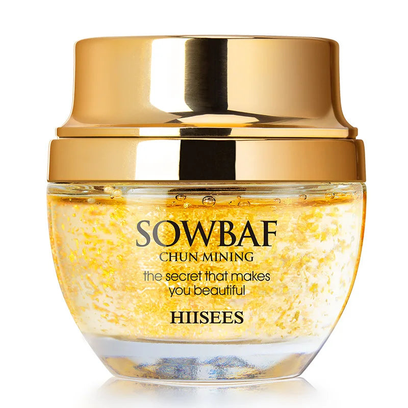 24K Golden Snail Collagen Cream Moisturizing and Skincare Essential Oil Control Facial Beauty Product Formulated for...