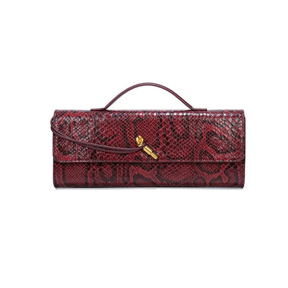 Luxury Design Top-Handle Bag For Women Evening Handbag Long Purse, Crocodile Pattern Crossbody Shoulder Bags Fashionable Outfits - Kimlud