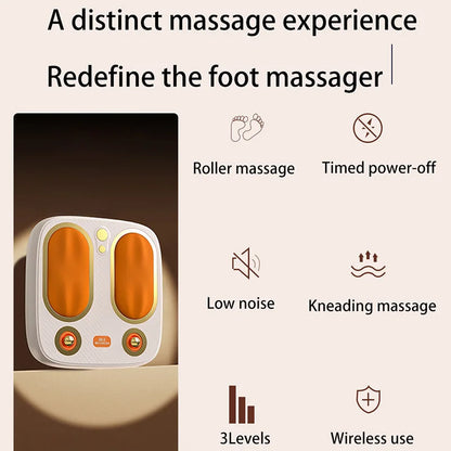 Hot Selling Bestseller Shiatsu Foot Massager Kneading Vibration Tapping Heating for Unwinding Refreshing Relieves Foot Fatigue