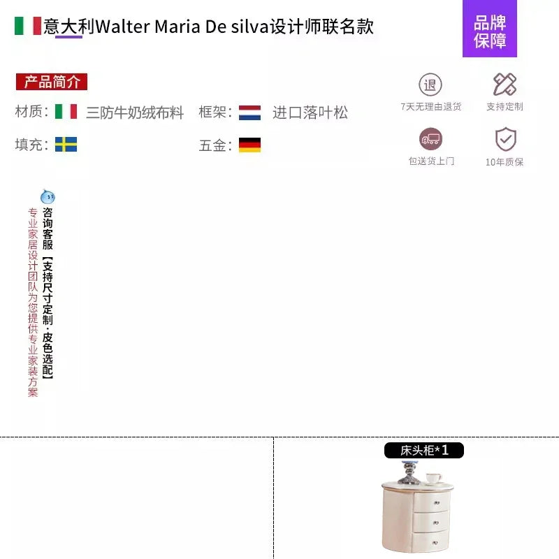 Simple Beauty Bed European Design Girls Double Queen Luxury Bed Castle Princess Sleeping Sex Platform Cama Trendy Furniture