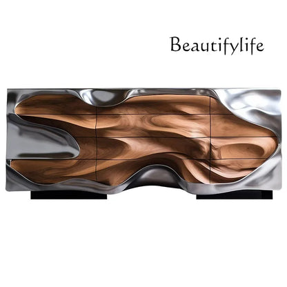Modern minimalist design light luxury artist home dining room side cabinet living room furniture | Kimlud Luxury Cabinet