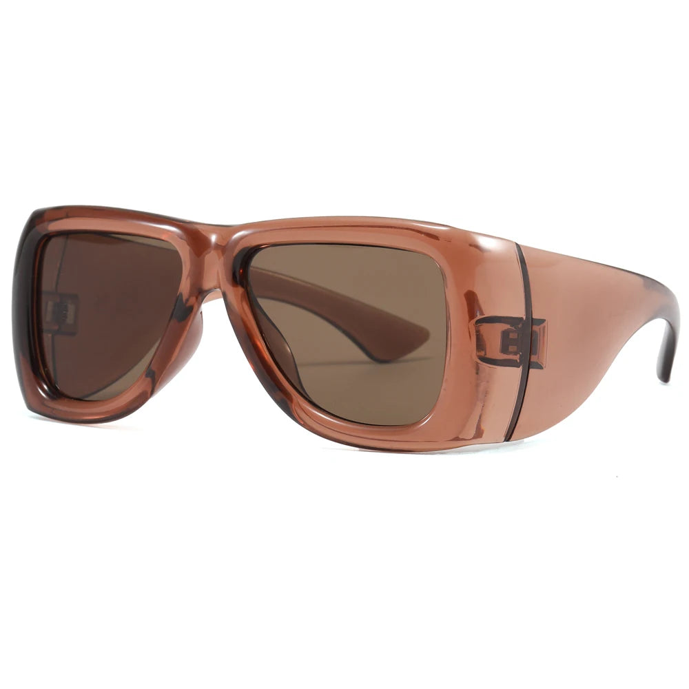 Y2K new fashion oversized square Y2K sunglasses for women luxury brand black punk sun glasses men cool hip hop shades outdoor - Kimlud