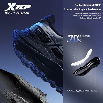 Xtep Chase Mountain 2.0 Pro Professional Outdoor Trail Running Shoes For Men Rebound Anti-Slip Wear-Resistant...