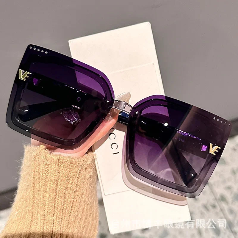 New Cool Rimeless Polarized Sunglasses Women Oversized Square Sun Glasses Ladies UV400 Classic Goggle Oculos De Sol...