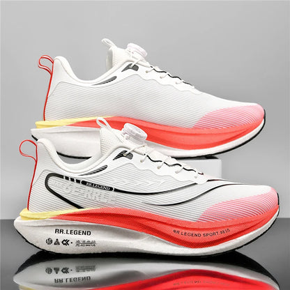 Professional Sports Running Shoes For Men Marathon Air Cushion Carbon Plate Double-layer Mesh Women Athletic Racing Sneakers - Kimlud