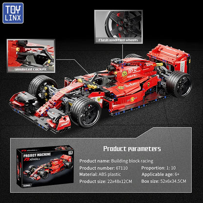 ToylinX RC Race Cars Building Sets MOC Remote Control Building Blocks Car Cool Collectible Model Car Kits Toys Christmas Gift