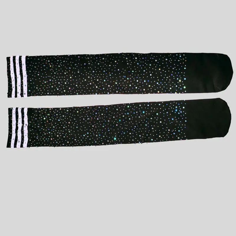 Sexy Rhinestone Lingeri Long Sock Women Long Sock Thigh High Over The Knee Stockings sexy Lolita Ladies Girls Warm Knee...