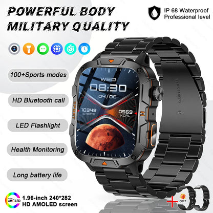 2025 For Xiaomi New Rugged Military GPS Smart Watch Men Bluetooth Call Health Monitoring AI Voice Sports Waterproof Smartwatches