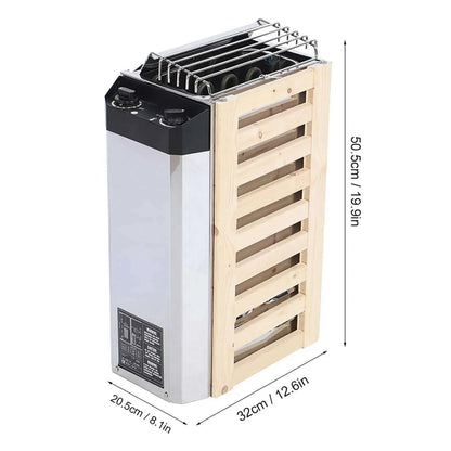 3KW Internal Control Type Stainless Steel Sauna Stove Heater Heating Tool for Sauna Room Stainless Steel Sauna Stove Sauna Stove
