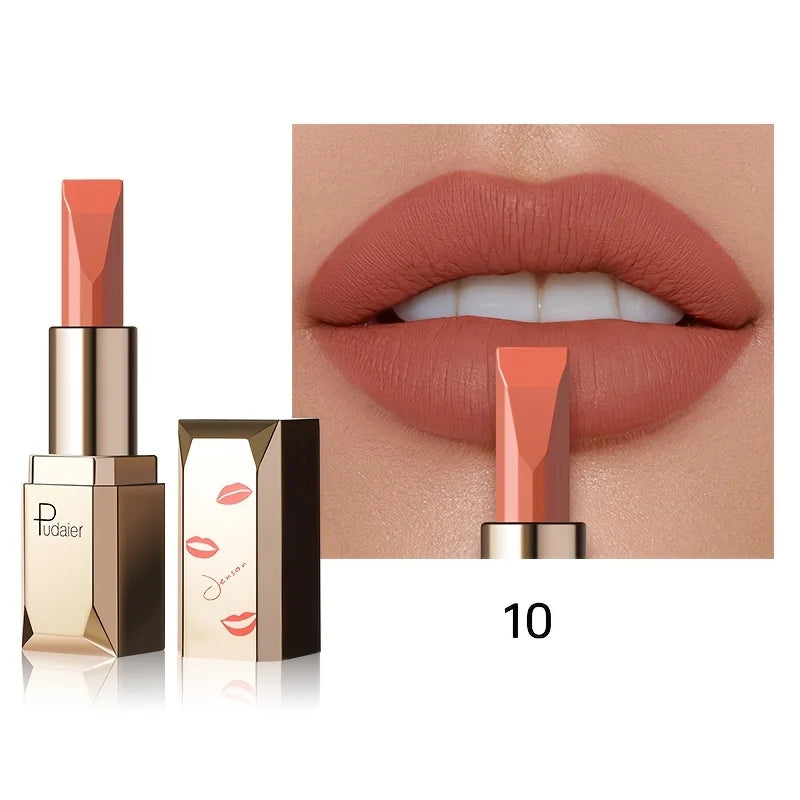 Long Lasting Matte Velvet Lipstick, Waterproof Sweat Resistant Formula, Silky Smooth Lip Color for Everyday & Valentine's Gift