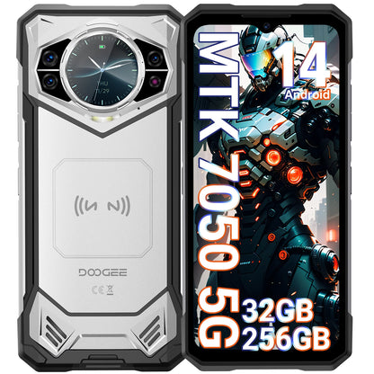 DOOGEE S200 5G Rugged Phone 1.32" Rear Display 12GB 256GB 6.72" 120Hz 100MP AI Main Camera 10100mAh Battery 33W Smartphone - Kimlud