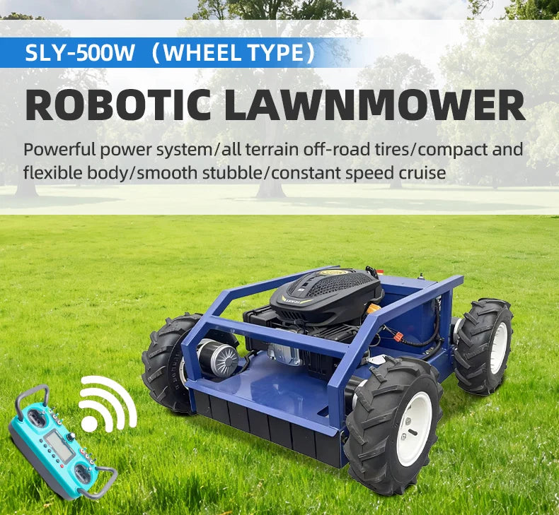 Customizable automatic lawnmower, remote-controlled robot lawnmower, lawn mowing machine available at the best price - Kimlud