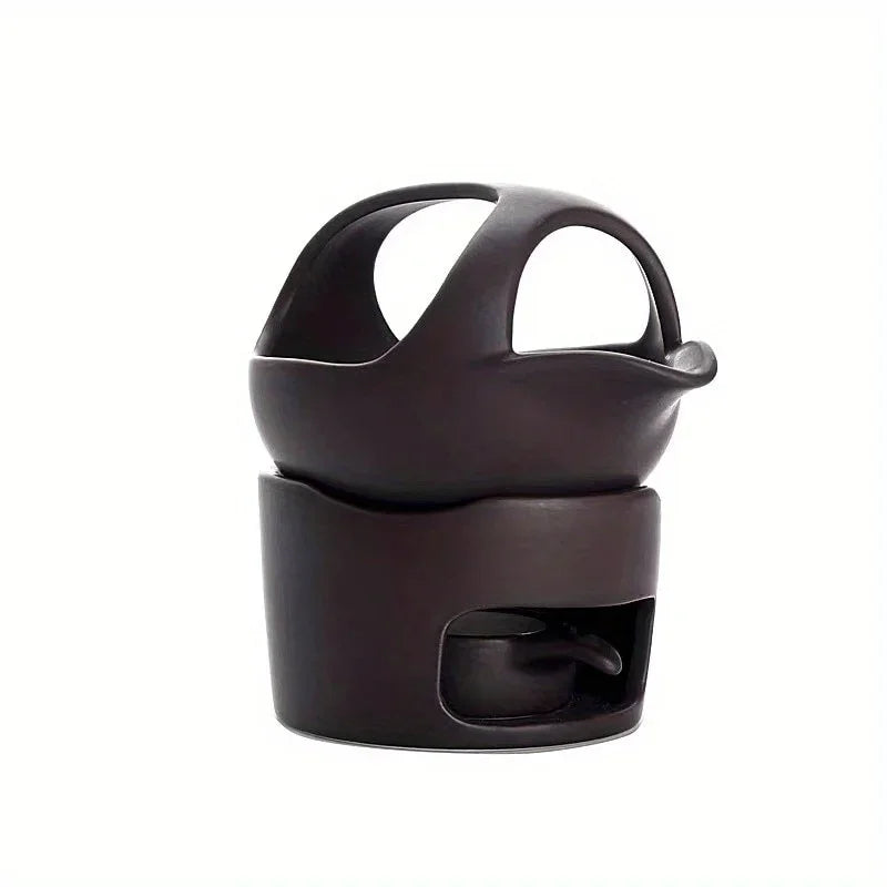 1Pc Ceramic Incense Burner Coarse Pottery Aroma Burner Creative Kung Fu Essential Oil Lamp Candle Holder Tea Ceremony...