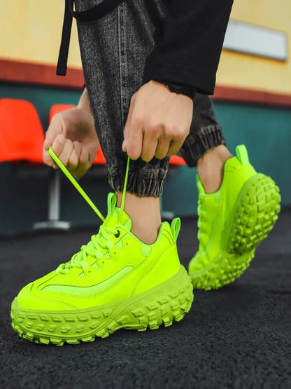 Summer 2024 New Men's Fashion Sneakers High-Grade Fried Street Platform Increased by Fashionable Sports Shoes