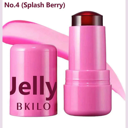 Jelly Cheek Blush Tint 3-in-1 Moisturized Blusher Sticker Water Long Lasting Brighten Matte Facial Contour Rouge Makeup