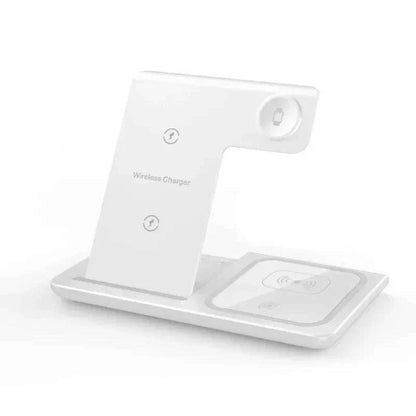 LED Fast Wireless Charger Stand 3 in 1 Foldable Charging Station For iPhone 15 14 13 12 11 Apple Watch 9 8 7 6 5 Airpods Pro