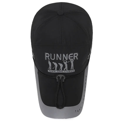 Men's Peaked Cap Adjustable Breathable Sports Cap Extended Brim Sunscreen Baseball Cap For Women Fashion Boy Snapback Hat Caps - Kimlud