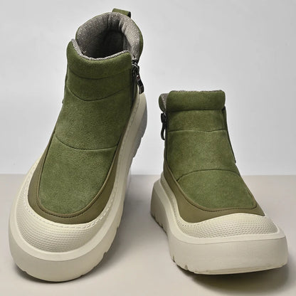 Vintage Classic PU Leather Ankle Boots for Men Outdoor Male Treking Footwear Non-Slip Hiking Basic Boots Leisure Walk Mens Botas