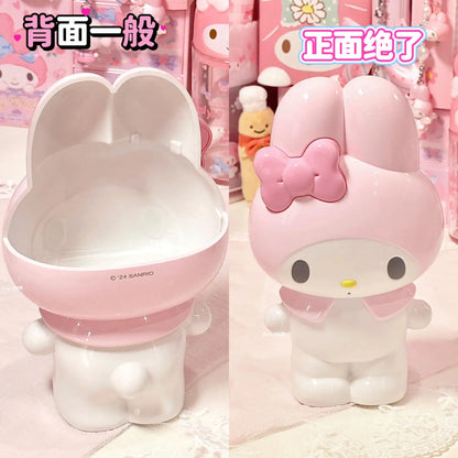 Sanrio Hello Kitty Kuromi Pen Container Cute My Melody Makeup Brush Holder Dormitory Desktop Storage Decor Organizer...