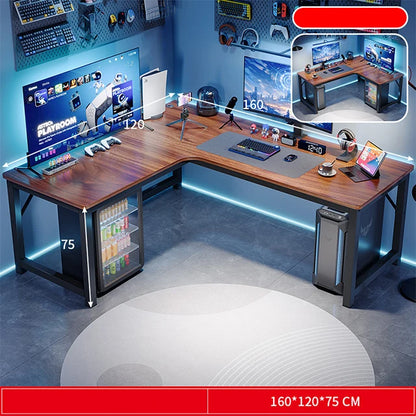 Home office computer table l shape desk gaming