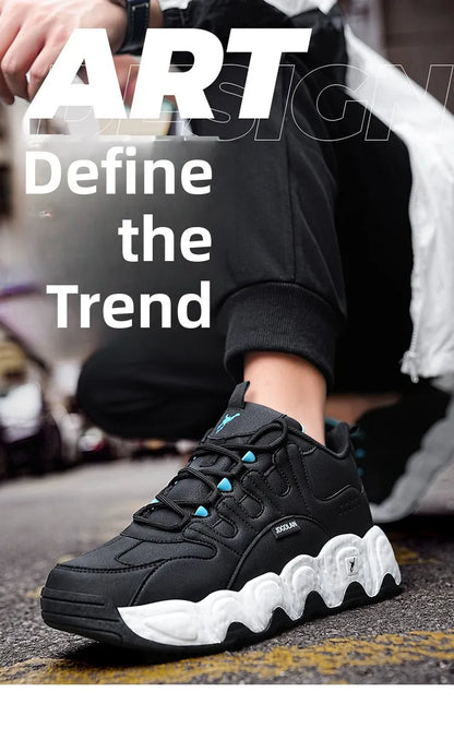 Jordan Grant Men's Shoes Versatile Thick Bottom Shock Absorption Heightening Student Wear-Resistant Dad Shoes Sporty Style - Kimlud