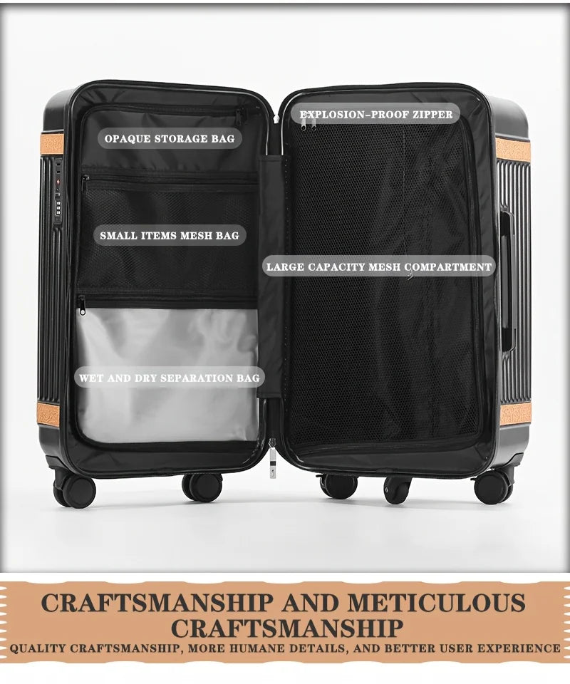 Heavy-Duty Large Capacity Suitcase with TSA Lock PC+ABS Hardshell Luggage,360° Silent Wheels Adjustable Handle,USB...