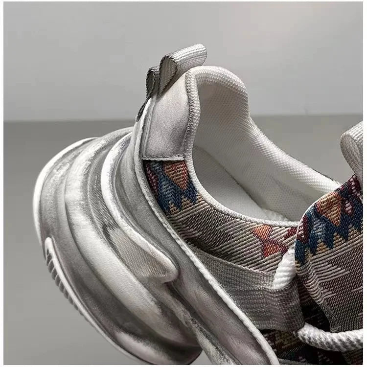 High Platform Designer Sneakers for Men Comfort Breathable Sports Running Shoes Original Men's Red Sneakers Zapatillas De Hombre - Kimlud
