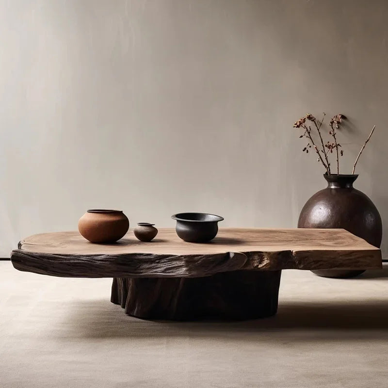 Aesthetic Wood Coffee Table Antique Designer Modern Living Room Decoration Coffee Table Unique Service Meubles Home Furniture - Kimlud