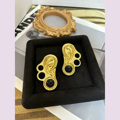 Fashion Luxury Exquisite Surreal Facial Elements Exaggerated Trend Ear Studs Niche design high-quality earrings for women