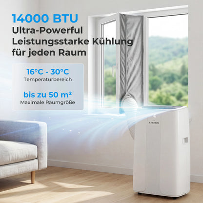 14000 BTU Mobile Air Conditioner (4.5 kW), Cooling & Ventilating & Dehumidifying, Room Size up to 100 m³ | Kimlud Luxury...