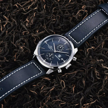2024 New BENYAR Leather Men Quartz Wristwatches Luxury Brand 100M Waterproof Men Watch Military Sports Chronograph Watch for Men
