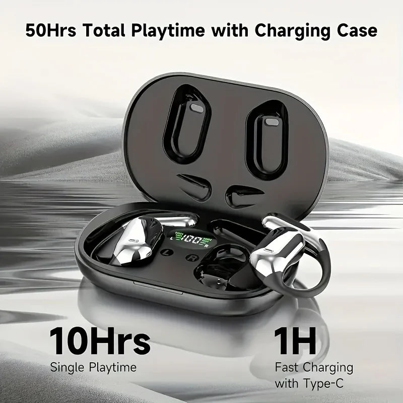 Real Time Translation Earbuds, AI Language Translator Earphone 3-in-1 Accents OWS Earbuds 144 Languages for Travel Business -Q16