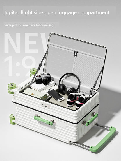 Side Cover Scalable 28-Inch Width Draw-Bar Luggage