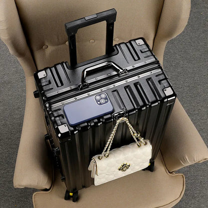 Large Capacity Suitcase Universal Wheel Travel Bag Lightweight Carry-on Boarding Trolley Luggage Aluminum Frame 20/30 inch