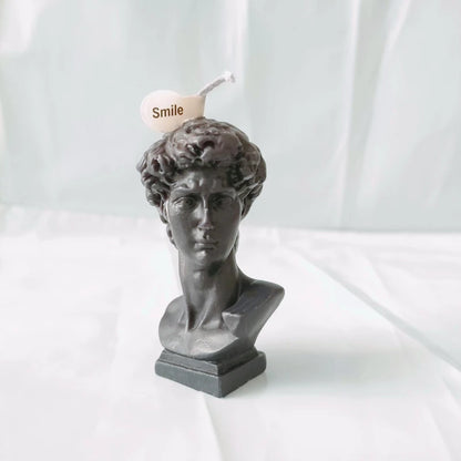 Natural Plant Scented Art Statue Perfume Candles Lavender Wind chime grass White Tea Fragrant Holiday Party Candle 1Pcs