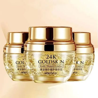 24K Golden Snail Collagen Cream Moisturizing and Skincare Essential Oil Control Facial Beauty Product Formulated for...