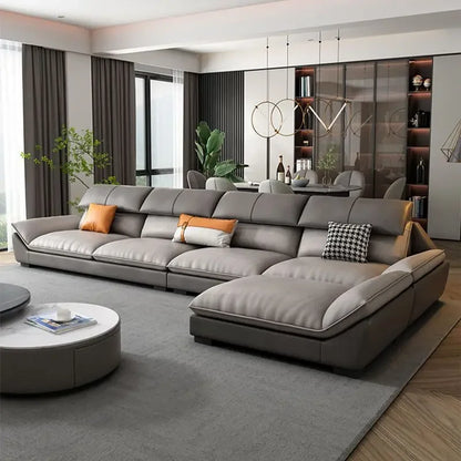 z Modern Home Decoration Microfiber Fabric Furniture Modern Luxury L-Shaped Sofa Living Room Combination Sofa | Kimlud...