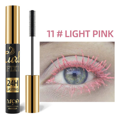5D  Waterproof  Mascara Vibrant  9 Color-Lasting Curl Ink Formula -Eyeliner Extension  Blue Green Black Eye Makeup Cosmetic