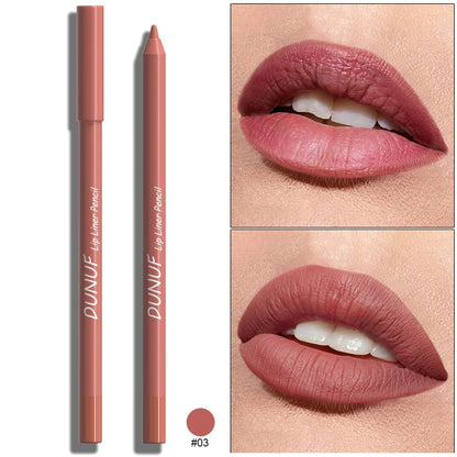 Sexy Red Matte Lipstick Pencil Nude Brown Lip Liner Pencil Contour Tint Makeup Waterproof Rose Pink Crayon Lipliner Pen...