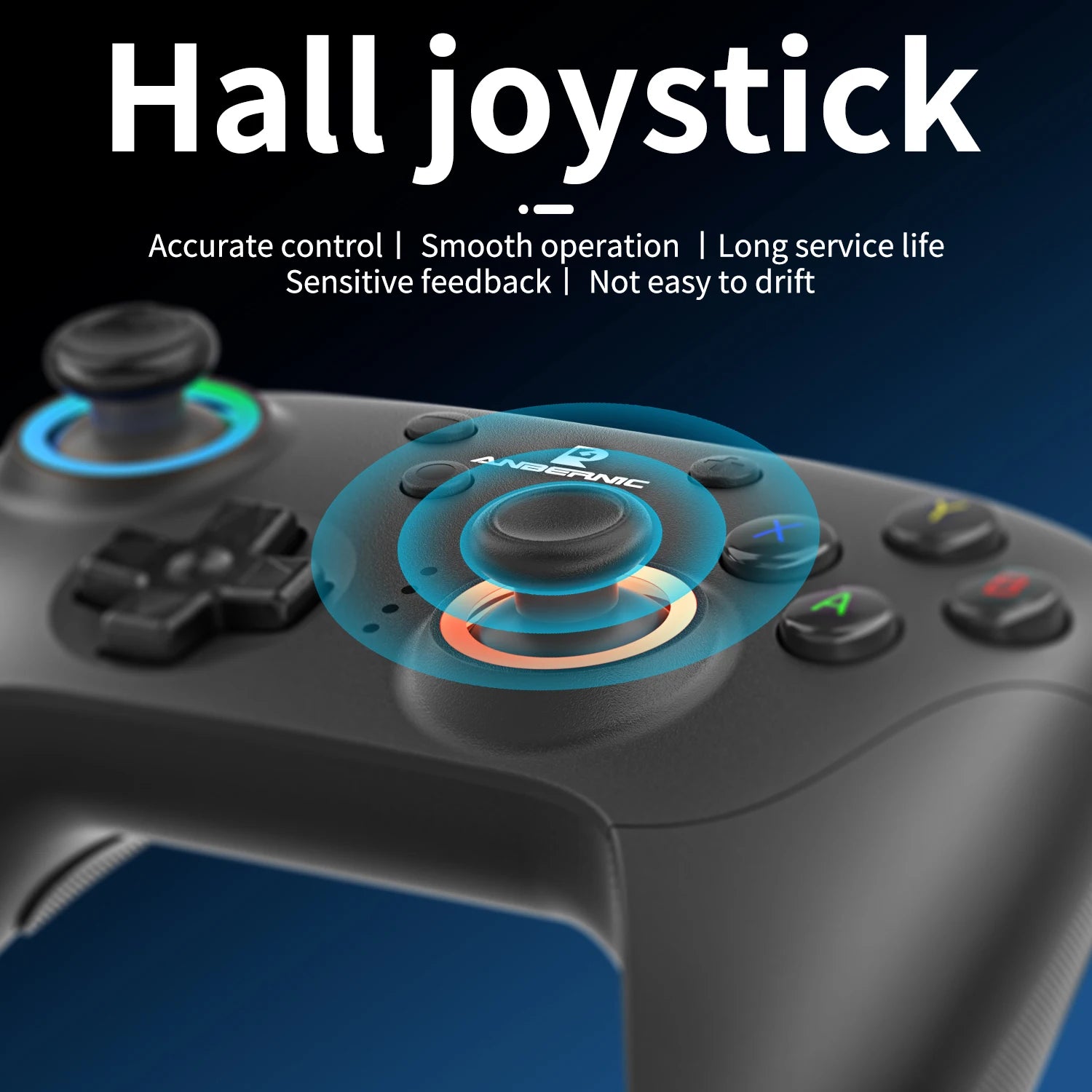 ANBERNIC RG P01 Wired Wireless Bluetooth Games Controller RGB Hall Effect Joystick XBOX Game Gamepad for PC Android IOS Steam