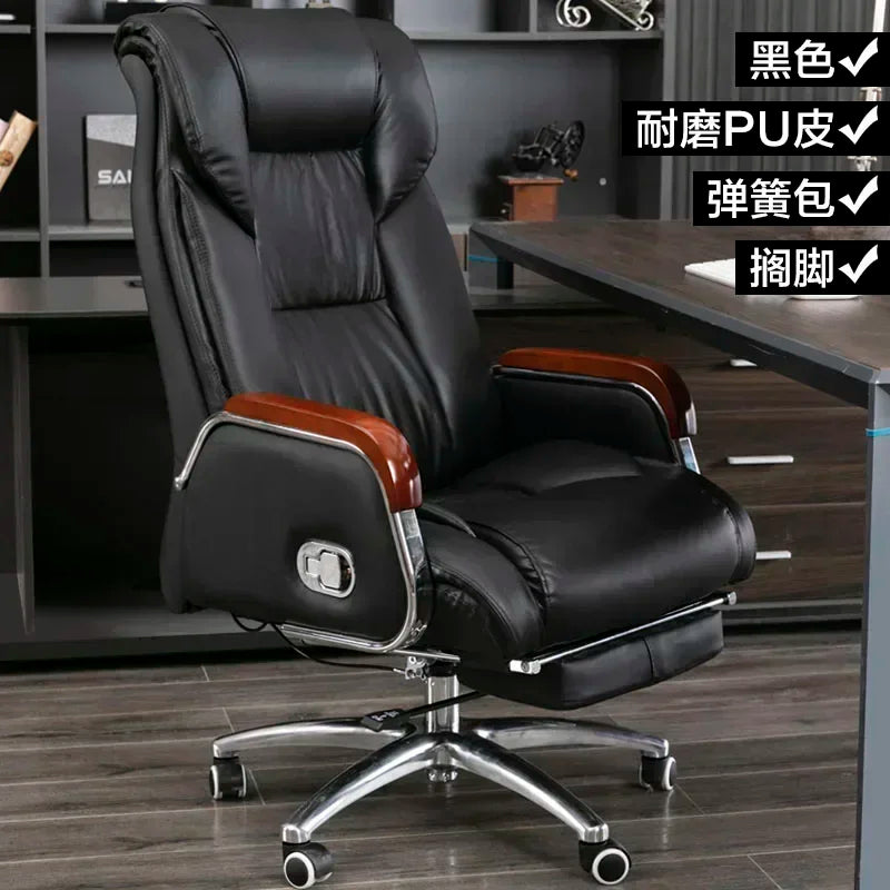 Retro Executive Leather Chair Armchairs Editor Choises Fashion Aluminium Office Chair Working Relax Silla Escritorio |...