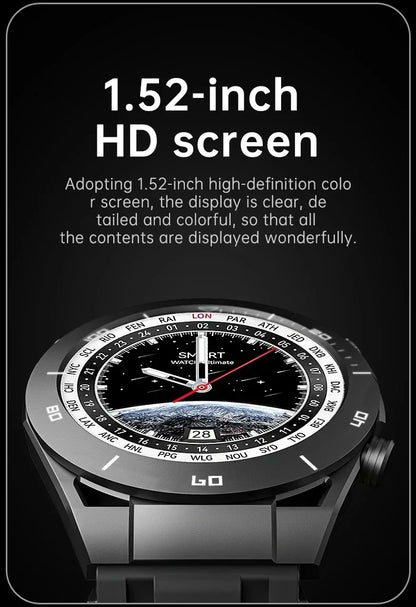 2025 New Bluetooth Call Smart Watch Men For Huawei AMOLED HD Large Screen Heart Rate NFC IP68 Waterproof GPS Sports Smart Watch