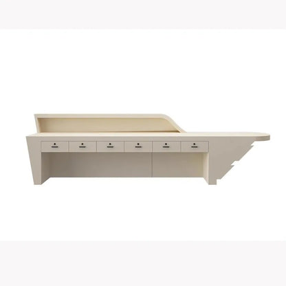 Organizers Company Reception Desks Luxury White Led Lights Reception Desks Welcome Minimalist Comptoire Accueil Trendy Furniture
