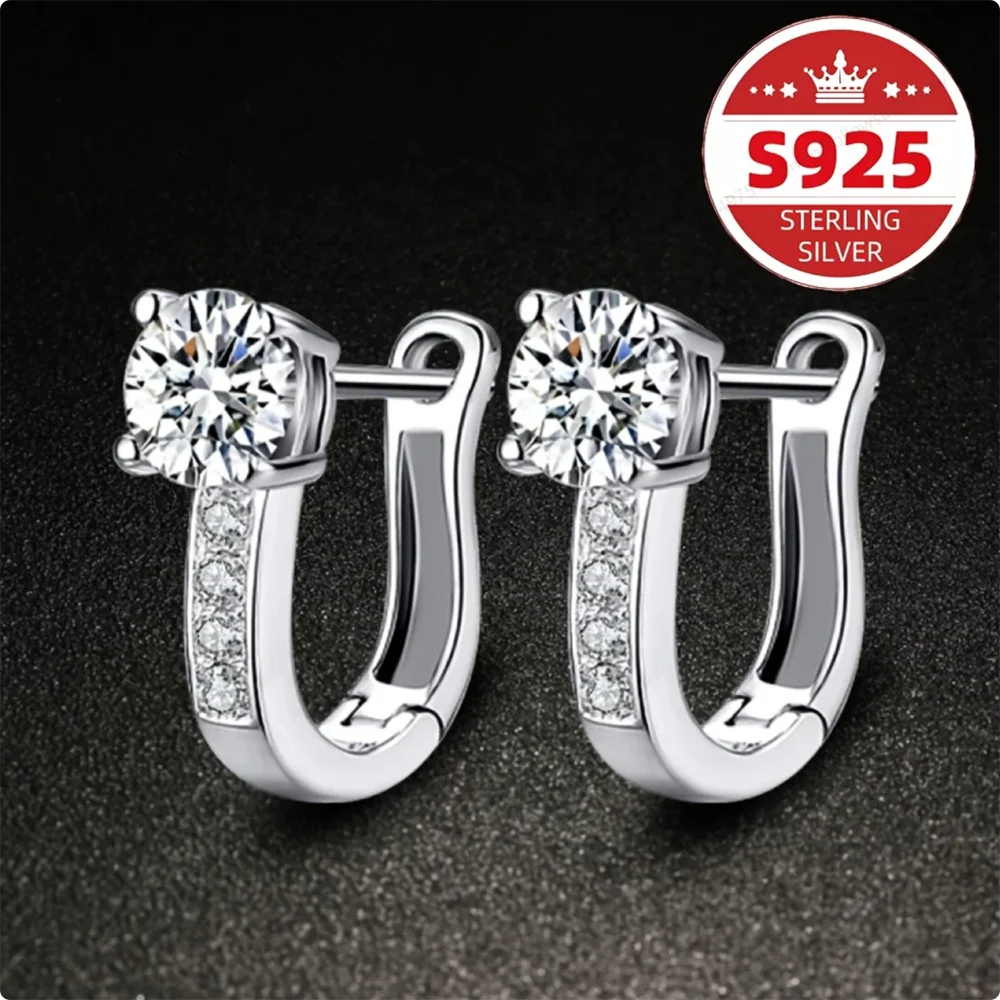 Luxury S925 Sterling Silver Exquisite Zirconia Earrings for Women, Fashionable and Elegant Wedding Gift Accessories |...
