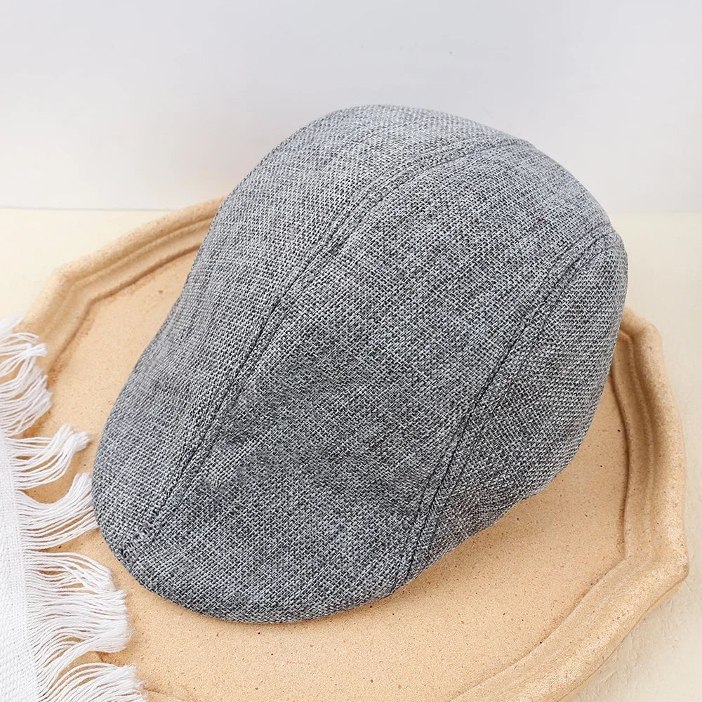 Men Spring and Summer Berets British Style Beret Hat Retro England Hats Male Fashion Hats Peaked Painter Caps for Dad |...