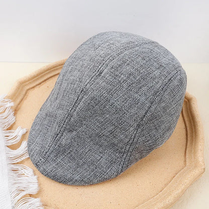 Men Spring and Summer Berets British Style Beret Hat Retro England Hats Male Fashion Hats Peaked Painter Caps for Dad |...