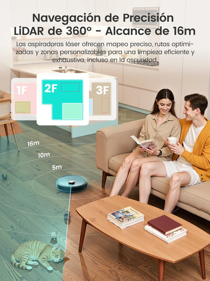 Lefant M3 Max Robot Vacuum, Robot Vacuum and Mop, 20000Pa Suction, Anti-Tangle Brushes, Dual Spinning Mop, Auto Mop...