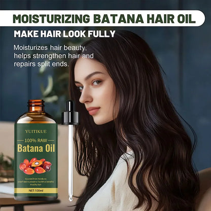 Batana Hair Care Oil, plant-based formula, repairs damaged hair, smooths hair, nourishing hair oil | Kimlud Mid Range Batana