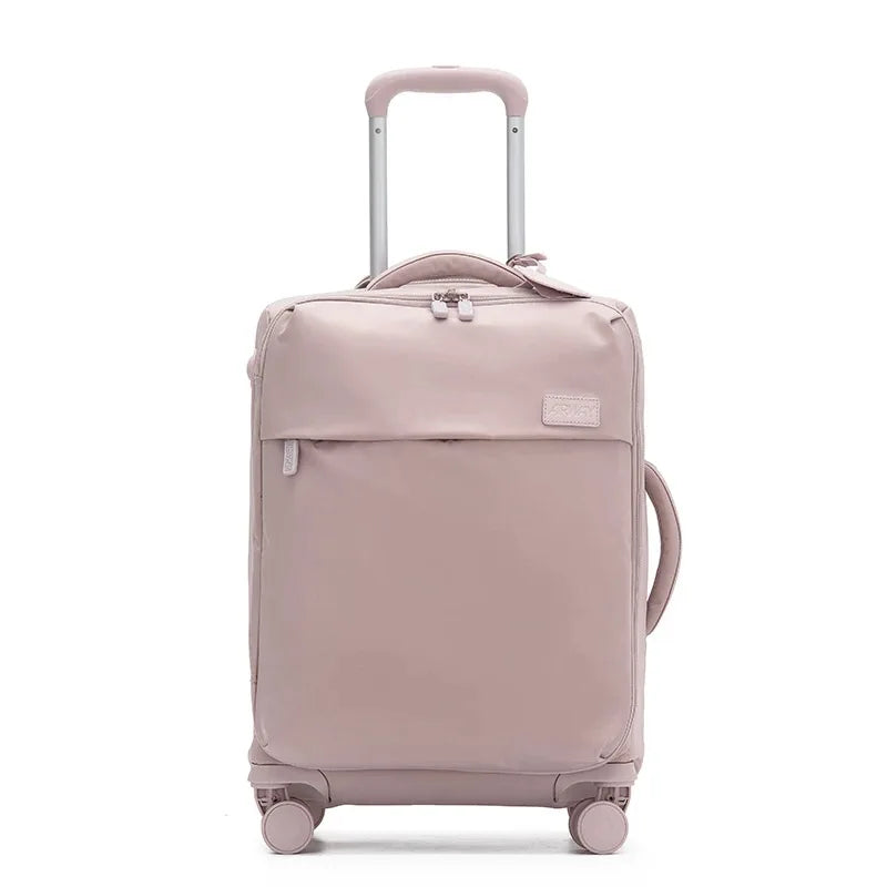 Waterproof Oxford cloth ultra light luggage box with swivel wheels 20/24/26 inches, high aesthetic zipper travel case - Kimlud