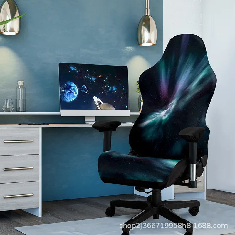 One-Piece Stretch Gaming Chair Cover Brilliant Green Light Chair Cover High Elasticity for Office Gaming Chairs Home Decoration - Kimlud